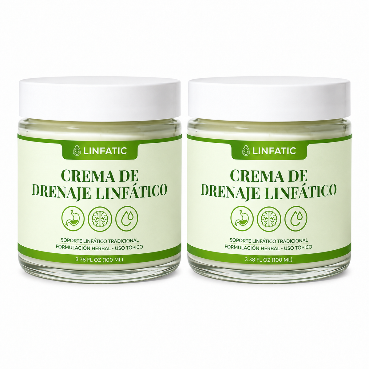 Dos frascos de Crema de Drenaje Linfático