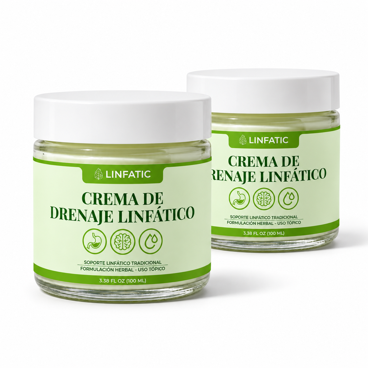 Crema de Drenaje Linfático, pack de dos