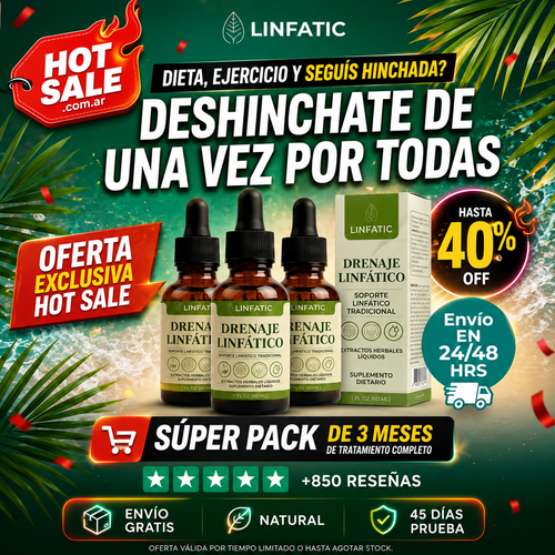 LINFATIC | Gotero Natural de Drenaje Linfático