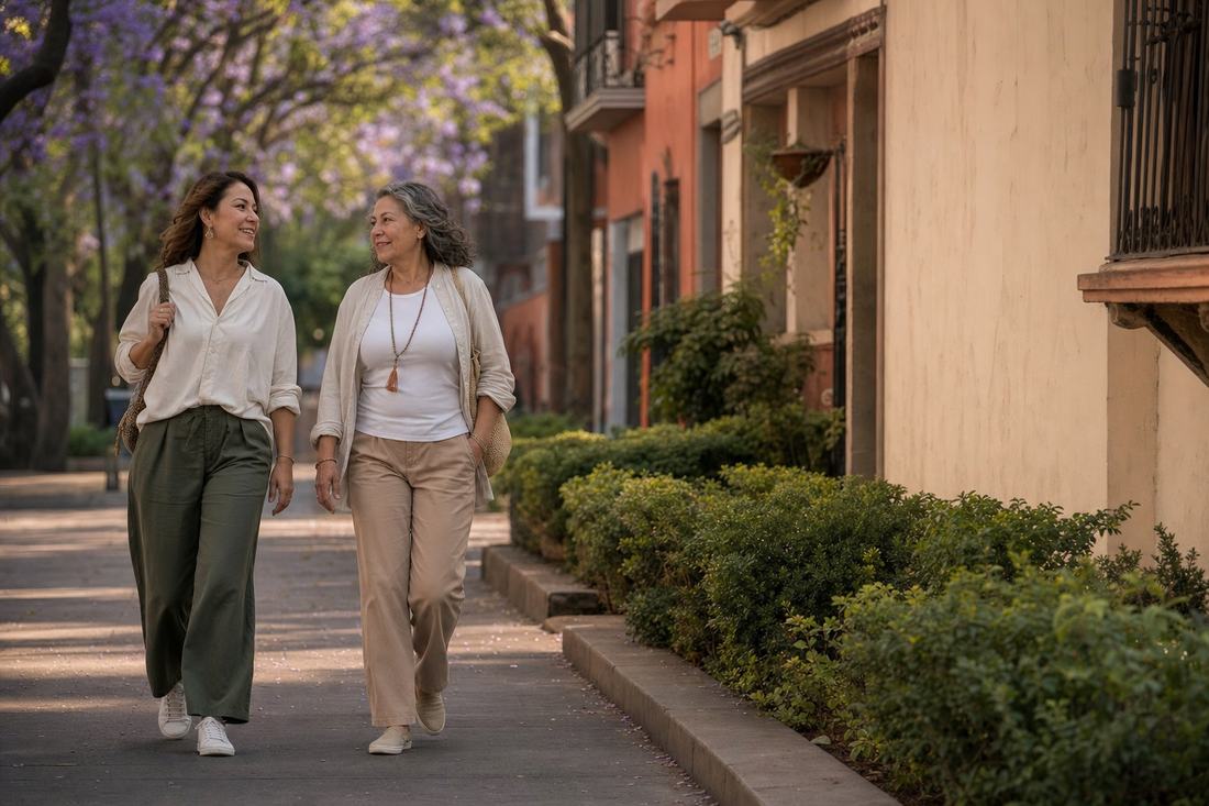 Caminata al final del día sin las piernas pesadas